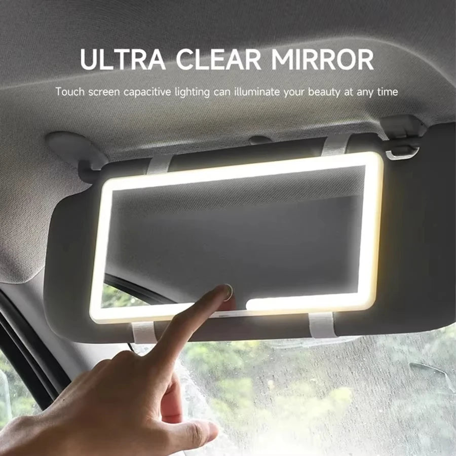 L.E.D. Ring Light Car Mirror