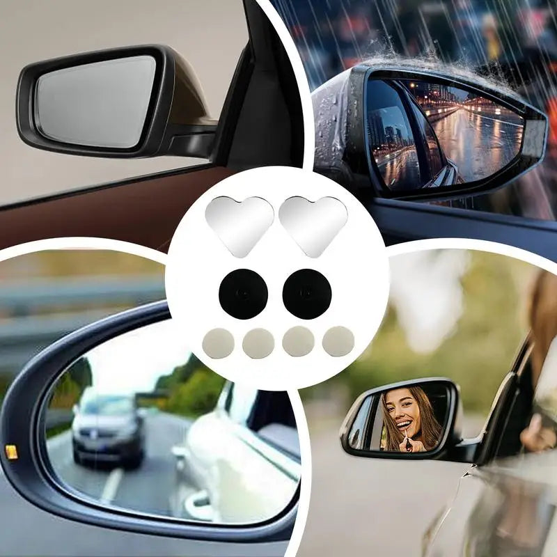 Heat Shaped Convex Rear View Mirror add-on