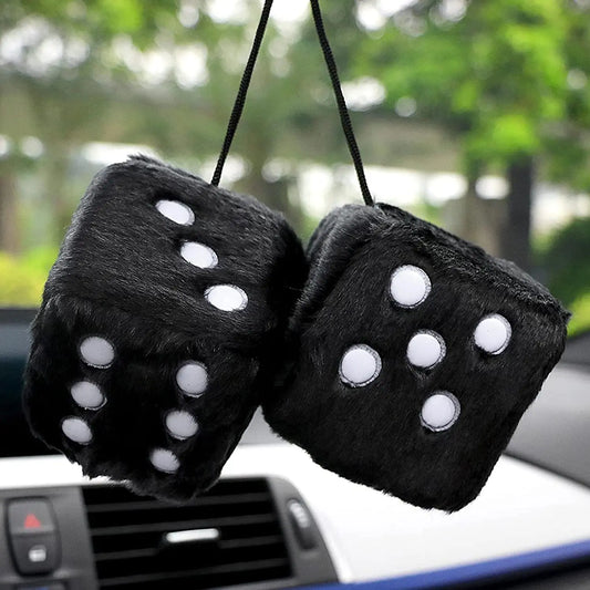 Plush Dice Mirror Ornament