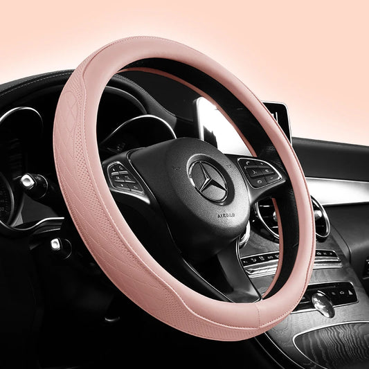 Leather Car Steering Wheel Cover