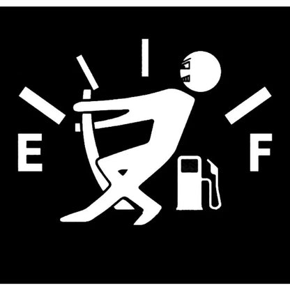 "Pulling Fuel Tank to Full" Sticker